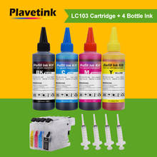 Plavetink-tinta de impresora de 400ml, cartucho de tinta de tinte LC101 LC103 LC105 LC107 LC109, para Brother LC 103 XL MFC J6520DW J6720DW J6920DW 2024 - compra barato