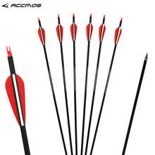 Hunting Spine 500 Mixed Carbon Arrow 6/12/24 Pcs 30 Inches Diameter 7.8 mm for Compound/Recurve Bow and Arrow Archery 2024 - buy cheap