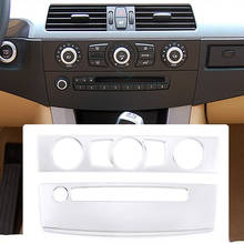 Car Console Air Conditioner CD Panel Decorative Cover Sticker Trim ABS Chrome For BMW 5 Series E60 2004-2010 Interior Accessory 2024 - buy cheap