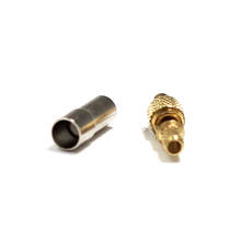 NEW  MMCX  Male Plug   RF Coax Convertor Crimp for  RG316,RG174, LMR100  Straight  Goldplated  NEW Wholesale 2024 - buy cheap