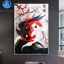 5D DIY Diamond Painting Full Square round Drill Japanese koi fish art Cross Stitch Home Decor Beadwork Embroidery carp Gift new 2024 - buy cheap