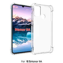 Ustiya caso para honor 9a à prova de choque funda transparente tpu coque ultra fino claro macio telefone capa huawei 9a caso 2024 - compre barato