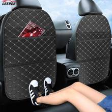 Car Seat Back Storage Bag Car Interior Accessories Seat Back Anti-kick Pad Book Magazine Collection PU Leather Multifunction 2024 - buy cheap