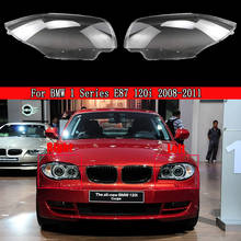 Car Headlight Lens For BMW 1 Series E87 120i 2008 2009 2010 2011 Front Headlamp Cover Lampshade Glass Lampcover Caps Shell Case 2024 - buy cheap
