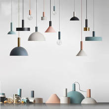 Nordic criativo moderno loft simples luzes pingente e27 led pendurado design da lâmpada diy para o quarto sala de estar cozinha restaurante 2024 - compre barato