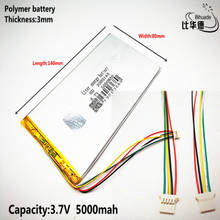 5P2.0 Высококачественная батарея для планшета 3,7 в 5000 мАч 3080140 полимерная литий-ионная/литий-ионная батарея для планшетного ПК 2024 - купить недорого
