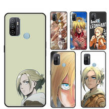 Funda Annie Leonhart Shingeki no Kyojin para OPPO A72 A52 A15 A83 A91 Reno 4 Pro 2 Z A3S A5S A1K F7 A9 A5 A31 A53 2020 2024 - compra barato