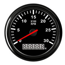 12V/24V 85mm Tachometer Gauge 3k RPM Tacho meter with LCD Hourmeter For Universal Car Boat Red Backlight 2024 - buy cheap