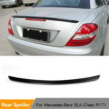 Rear Boot Lip Spoiler for Mercedes-Benz SLK Class R171 2005 - 2010 Trunk Spoiler Wing Lip Carbon Fiber / FRP Gray Primer 2024 - buy cheap