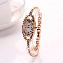 Модные женские часы-браслет из нержавеющей стали с кристаллами, кварцевые наручные часы, женские часы с бриллиантами, relogio feminino 2024 - купить недорого