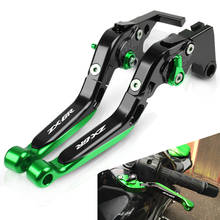 Motorcycle Adjustable foldable Levers Brake Clutch Levers Handlebar Hand Grips ends For Kawasaki ZX6R 2000 2001 2002 2003 2004 2024 - buy cheap