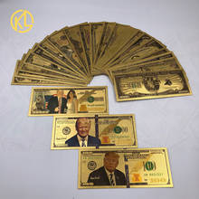 US Dollar Golden Plastic Banknotes for prop money and Souvenir gifts 2024 - buy cheap