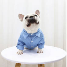 Французская одежда для бульдога летняя рубашка для собаки пудель бишон померанский шнауцер мопс одежда вельш корги костюм для собаки пальто 2024 - купить недорого