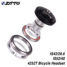 MTB Bike Road Bicycle Headset 42mm 52mm CNC 1 1/8"-1 1/2" Tapered Tube fork Integrated Angular Contact Bearing 4252T 2024 - buy cheap