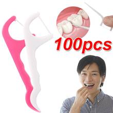 100 шт. зубная нить для чистки зубов Зубная палочка для ухода за полостью рта 2024 - купить недорого