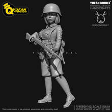 H55mm Yufan Model Resin Figure Kits female soldier Self-assembled YFWW35-2058 2024 - buy cheap