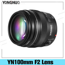 Yongnuo-lente fotográfica yn100mm f2/c, lente principal, média, para canon ef mount 5d, iv, 1300d, t6, 760d, 1300d, 6d, 600d, 80d 2024 - compre barato