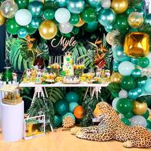 Balão de látex com tema da selva, decoração de festa infantil, aniversário, tema safári, selva 2024 - compre barato