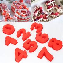 Kitchen DIY 10 Inch Large Silicone Number Molds 0-9 Arabic Number Cake Decoration Tools Baking Mold For Wedding Birthday Cocina 2024 - buy cheap