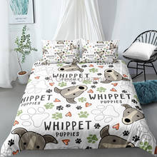 3D Cartoon Dog Duvet Cover Set Animal Pet Bedding Sets Quilt Cover and Pillowslip Design Cute Bed Set Simple Bed Comforter Set 2024 - buy cheap