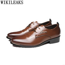 Coiffee-zapatos clásicos de lujo para hombre, calzado Oxford, Formal, italiano, de oficina, marrón, talla grande 48, 2021 2024 - compra barato