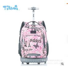 Children School Rolling backpack 18 inch Wheeled backpack kids School backpack On wheels Trolley backpacks bags for teenagers 2024 - buy cheap