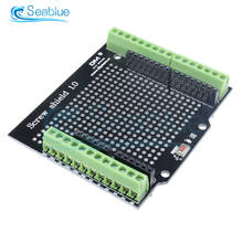 Proto Screw Shield for Arduino Open Source Reset Button D13 LED NEW For Breadboard 3.81 Terminal Double-sided PCB SMT Solder DIY 2024 - buy cheap