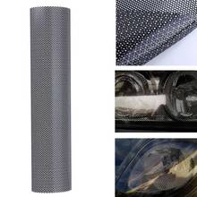 30/50cm Car Headlights Color Film Decoration Does Not Block Sight Line Perforated Film Mesh Car Light Film Sticker 2024 - buy cheap