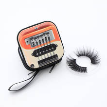 Suitcase/ Radio lash Packaging Box empty empty eyelash case 3d Mink eyelashes Boxes Faux Cils lash stripe eyelash packaging case 2024 - buy cheap