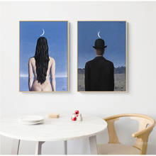 YUMEART Artist Magritte Surrealist Classic Artwork Copy Poster and Printmaking Canvas Art Painting Home Decor Wall Picture 2024 - buy cheap