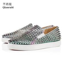 Fashion Trendy Leisure Men Shoes Hot Sale Rivets Spikes Footwear Daily Walking Shoe Casual Mens Loafers 2024 - buy cheap