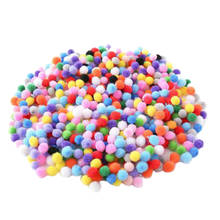 Pompones redondos suaves y esponjosos de 10mm, 500 piezas, bolas de colores mezclados, decoración DIY, suministros de manualidades y Hobby, gran oferta 2024 - compra barato