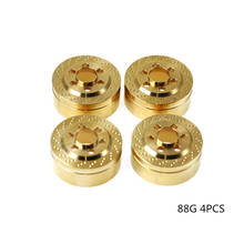 Contrapeso de bronze para crawler scx10, trx4, 1/10, 1/8 e 1.9 rc, 2 ou 2 polegadas, pesos internos para rodas 2024 - compre barato