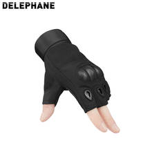 Half Finger Cycling Gloves Rubber Knuckle Fingerless Gloves Joints Protect Gloves For Outdoor Camping ATV Driving Motorcycle 2024 - buy cheap