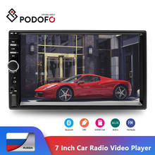 Podofo-reproductor multimedia con pantalla táctil de 7 "y Bluetooth para coche, 2 Din autorradio con pantalla táctil, Audio ESTÉREO FM, MP5, USB, sin DVD, MP3, MP5 2024 - compra barato