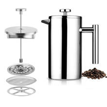 Hot Sale Large Capacity 1L Stainless Steel 304 Coffee Tea Pot Office Office Family Handle French Presses Cafe Kitchen Bar Tools 2024 - buy cheap