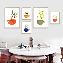 Картина на холсте, принты, настенные художественные плакаты, картины, чайная чашка для интерьера, столовой, кухни, домашнее настенное украшение 2024 - купить недорого