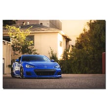 Subaru brz supercar carros poster lona pano impressão da tela pintura da arte parede fotos para sala de estar decoração 2024 - compre barato