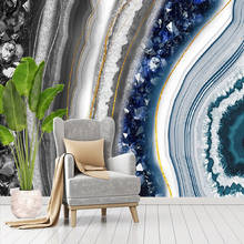 Papel de parede 3d auto-adesivo personalizado, arte criativa em mármore, arte criativa para sala de estar, sofá, à prova d'água 2024 - compre barato