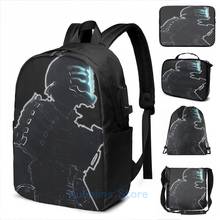 Funny Graphic print Dead Space USB Charge Backpack men School bags Women bag Travel laptop bag 2024 - buy cheap