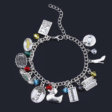 MIDY Dropshipping Trendy TV Show Friends Bracelets Central Perk Coffee Time Smelly Cat Charms Bangle Lady Girl Jewelry Xmas Gift 2024 - buy cheap