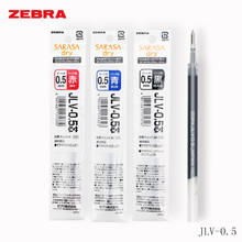 Zebra-Bolígrafo de tinta de Gel JLV-0.5, repuesto airfit SARASA seco para JJZ49 JJ31, pluma neutra de 0,5mm, disponible en colores negro, azul y rojo de Japón 2024 - compra barato
