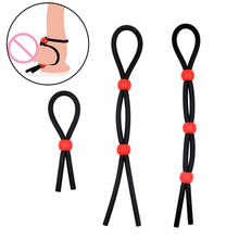 Cheap Adjustable Silicone Time Delay Erection Cock Rings for Men, Adult Sexy Penis Rings Sex Products Sex Toys 2024 - buy cheap