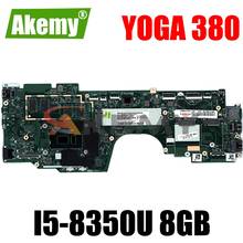 Placa base de portátil para LENOVO YOGA 380 X380, SR3L9, i5-8350U, 02DA016, LA-F421P con 8G de RAM 2024 - compra barato