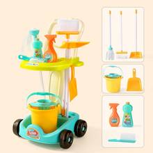 Novos brinquedos da família das crianças simulação arrebatadora brinquedos de limpeza kit ferramenta de simulação de carro de limpeza em casa brinquedos meninos presentes 2024 - compre barato