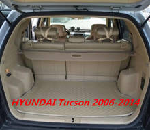 Cobertura De Carga Escudo de Segurança Tronco Traseira do carro Alta Qualit Serve Para HYUNDAI Tucson 2006-2014 (Preto, bege) 2024 - compre barato