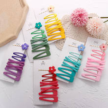 Q 7Pcs/Set Cute Flower Women Girls Hairpins Girls candy color Hair Clip pin Accessories lady Hairclip Barrettes Hairgrips  2024 - buy cheap