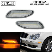 Clear front LED Side marker lamp turn signal light USA Version for W203 C CLASS C230 C240 C280 C32 AMG C320 C350 C55 AMG 2024 - buy cheap