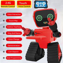 Умный робот с сенсорным датчиком, умный робот для пения, танцев, записи голоса и истории, Сэкономьте деньги, программирования, переноска вещи, подарок, игрушка 2024 - купить недорого