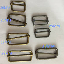50pcs/lot 20mm/25mm/32mm38mm Metal Slides Ribbon SlipTri-glides Wire-formed Roller Pin Buckles Strap Adjuster suspenders Sew 2024 - buy cheap